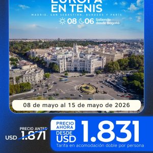 👟 Europa en Tenis | Circuito 8 Días / 6 Noches