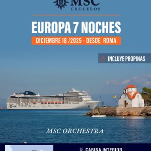 🛳️ Europa 7 Noches – Crucero MSC Orchestra