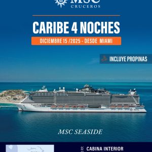🛳️ Caribe 4 Noches – Crucero MSC Seaside