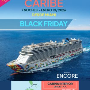 🛳️ Caribe 7 Noches – Crucero Norwegian Encore